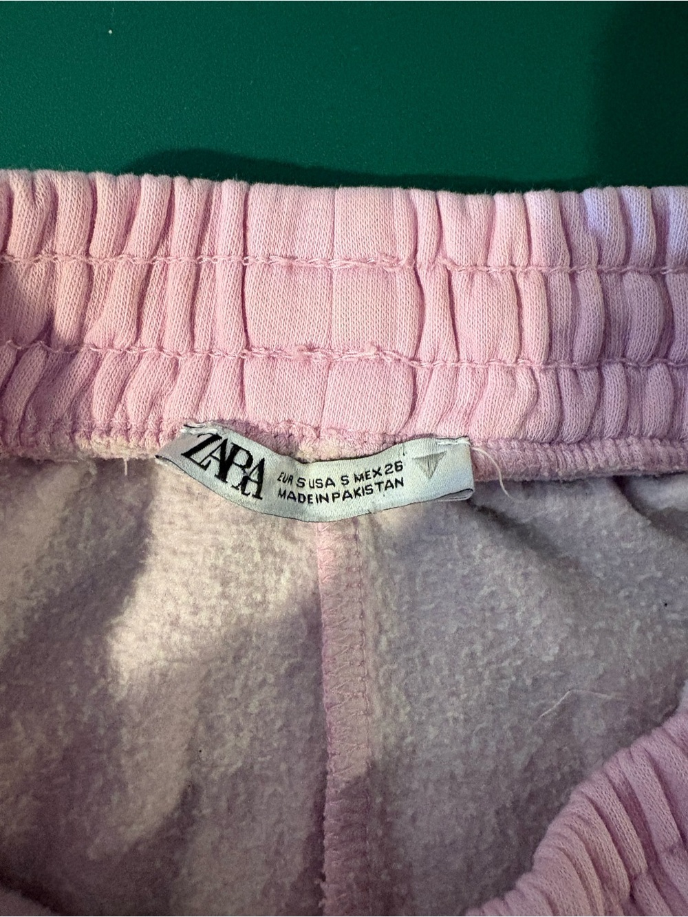 Zara Pastel Pink draw string sweat pants